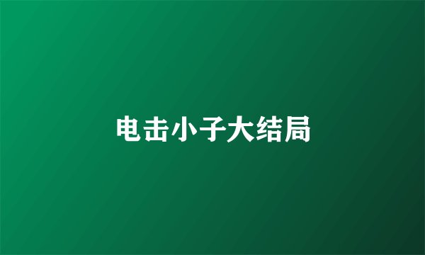 电击小子大结局