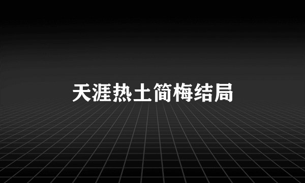 天涯热土简梅结局