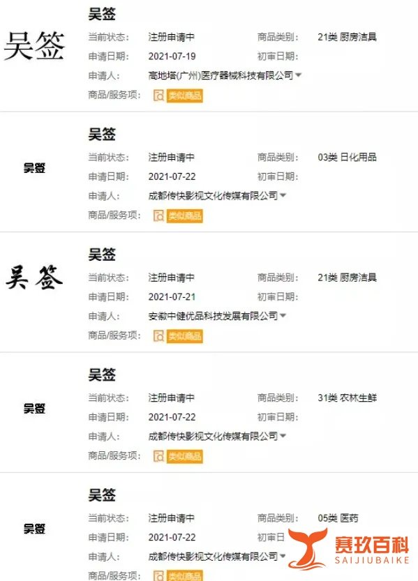 抢注这些名字作为商标,“都美竹”“吴签”疯了么……淘标网