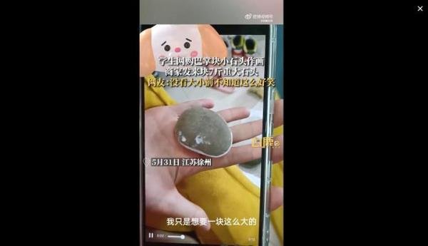 学生网购小石头收到7斤巨石 这是咋情况？