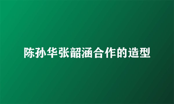 陈孙华张韶涵合作的造型