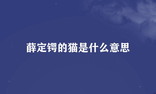 薛定锷的猫是什么意思