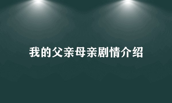 我的父亲母亲剧情介绍
