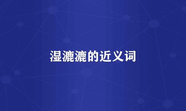 湿漉漉的近义词