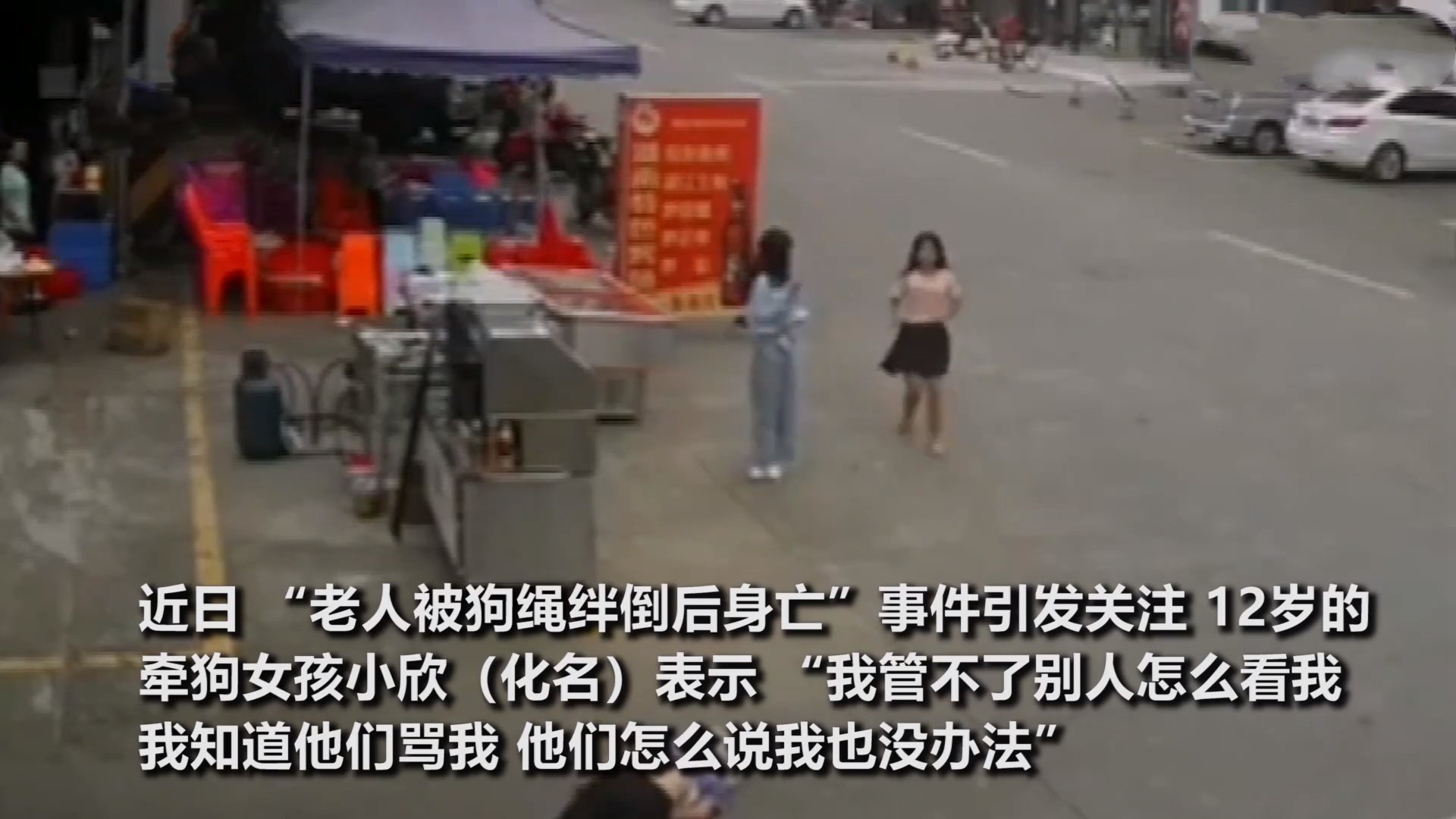 牵狗少女回应“逃跑”:当时并不知道是狗绳绊倒了老人,她的话可信吗?