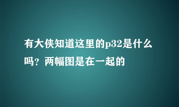 有大侠知道这里的p32是什么吗？两幅图是在一起的