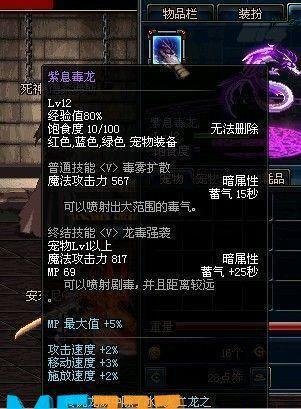 紫息毒龙：DNF中的致命毒师