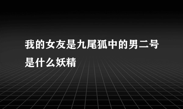 我的女友是九尾狐中的男二号是什么妖精