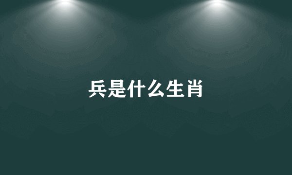 兵是什么生肖