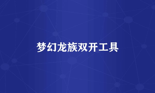 梦幻龙族双开工具