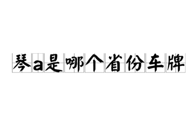 琴a是哪个省份车牌