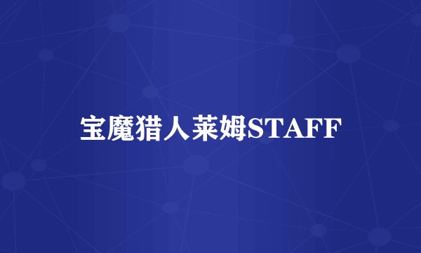 宝魔猎人莱姆STAFF