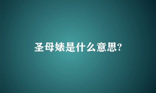 圣母婊是什么意思?