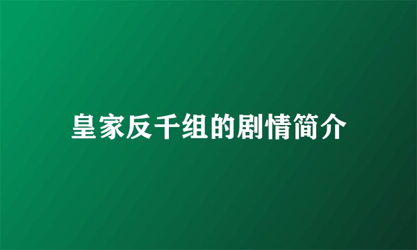 皇家反千组的剧情简介
