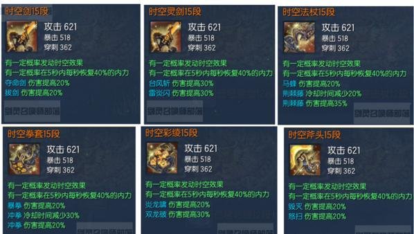 剑灵不同版本游戏武器分析!