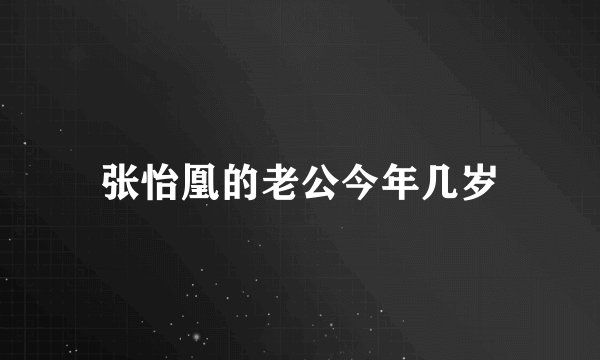 张怡凰的老公今年几岁