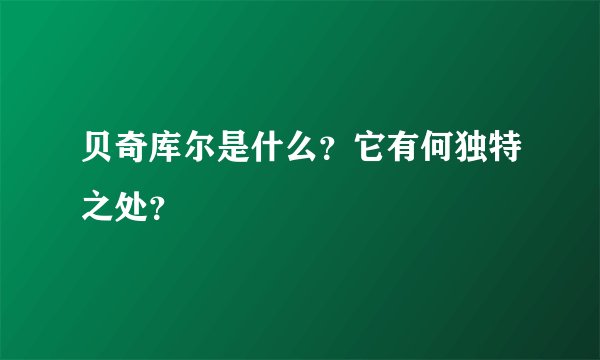贝奇库尔是什么？它有何独特之处？