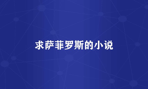 求萨菲罗斯的小说