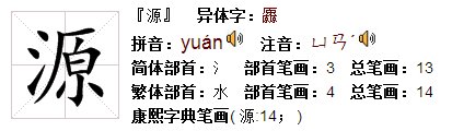 源的拼音是什么