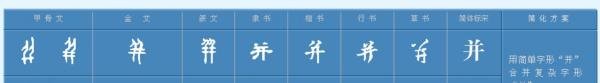 并字组词