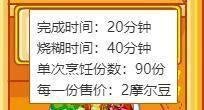 摩尔庄园哪些是五星级食谱？