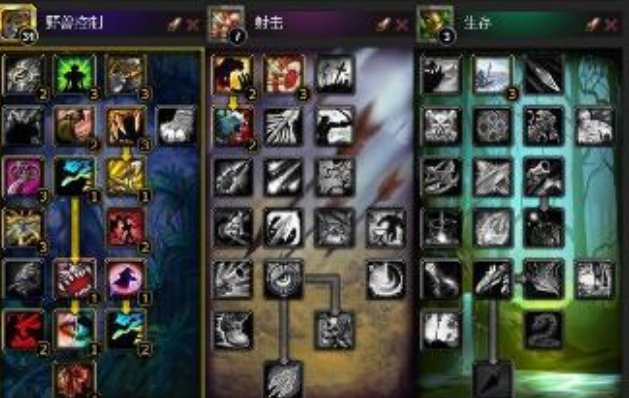 魔兽世界 国服3.35 猎人用什么天赋输出高，狼怎么加天赋，有图吗？