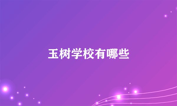 玉树学校有哪些