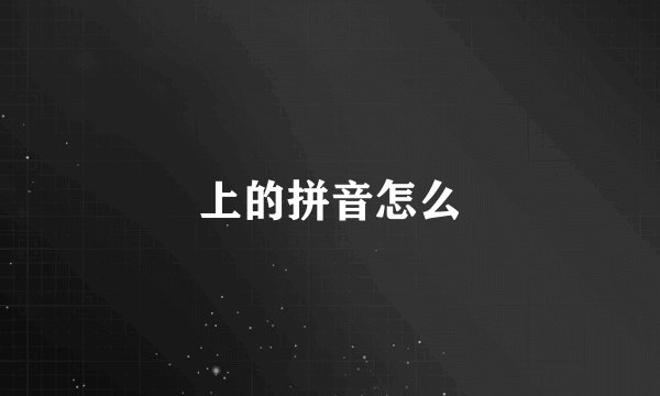 上的拼音怎么