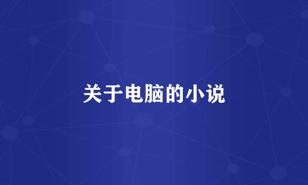 关于电脑的小说