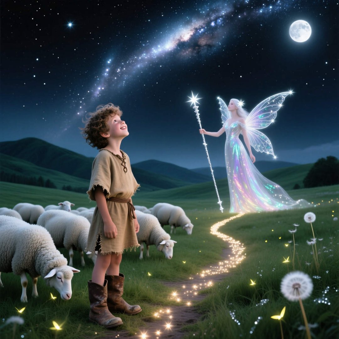 聪明的牧羊人找星星的故事