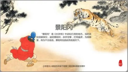 《水浒传》景阳冈武松打虎概括是什么？