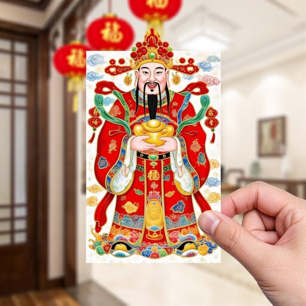 纸质的财神爷贴在哪里好
