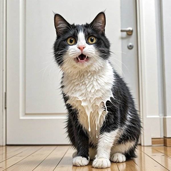 猫娘身体流白粘液