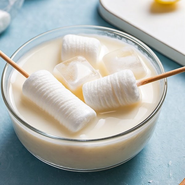 棉签和冰块怎么做出牛奶