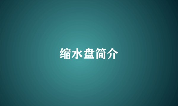 缩水盘简介