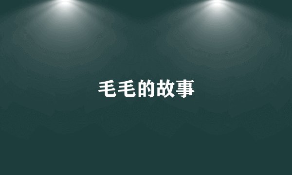 毛毛的故事
