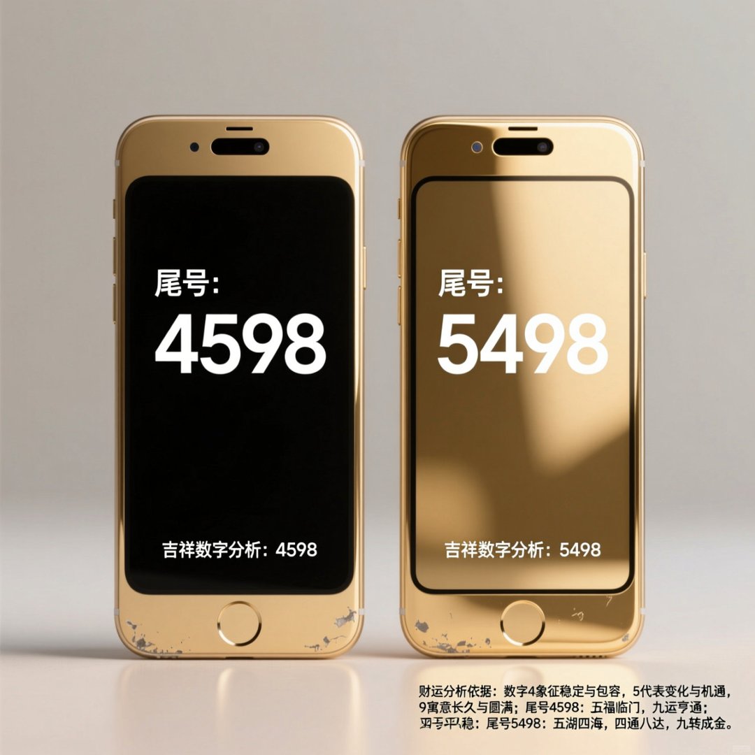 手机尾号4598好还是5498好