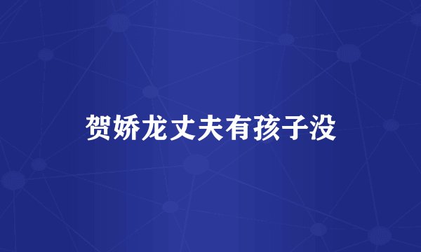 贺娇龙丈夫有孩子没