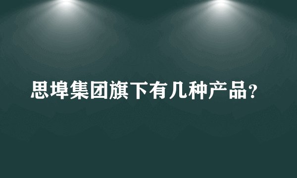 思埠集团旗下有几种产品?