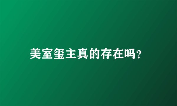 美室玺主真的存在吗？
