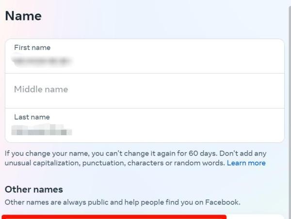 如何在手机版和网页版Facebook上更改名字(2024)
