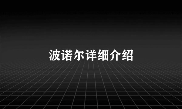 波诺尔详细介绍