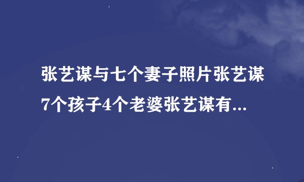 张艺谋与七个妻子照片张艺谋7个孩子4个老婆张艺谋有哪七个妻子