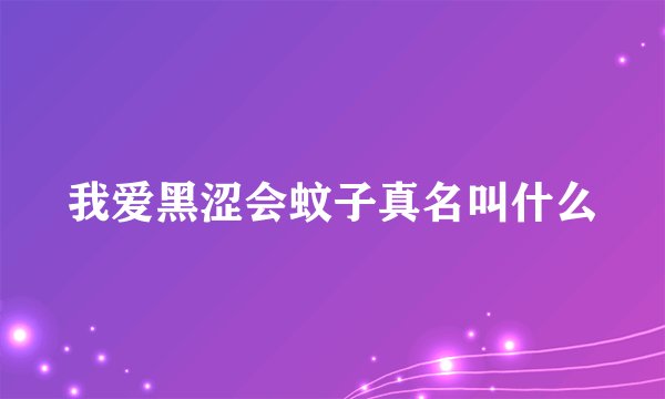 我爱黑涩会蚊子真名叫什么