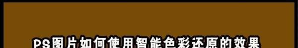 PS图片如何使用智能色彩还原的效果