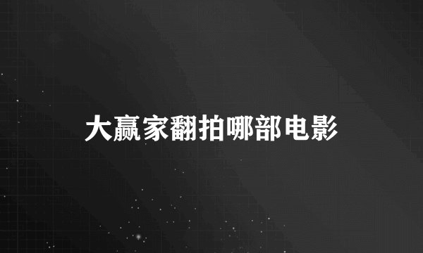 大赢家翻拍哪部电影