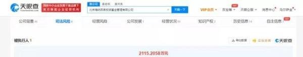 胡海泉公司被强制执行2115万，明星赚钱这么容易？