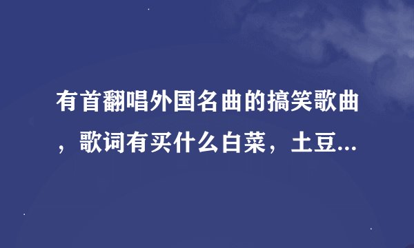 有首翻唱外国名曲的搞笑歌曲，歌词有买什么白菜，土豆，再给 一根葱的，请问有谁知道这首歌叫什么名字？