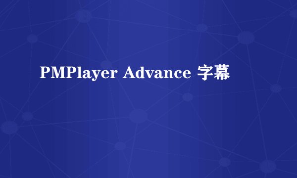PMPlayer Advance 字幕
