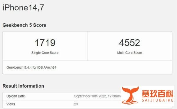 iPhone 14跑分曝光 和iPhone 13成绩基本一样